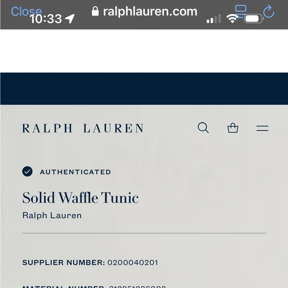 Polo Ralph Lauren Waffle Long Sleeve Tee